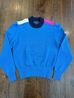 Demetre Vintage Pure Virgin Wool Ski Snowboard Sweater Women's L